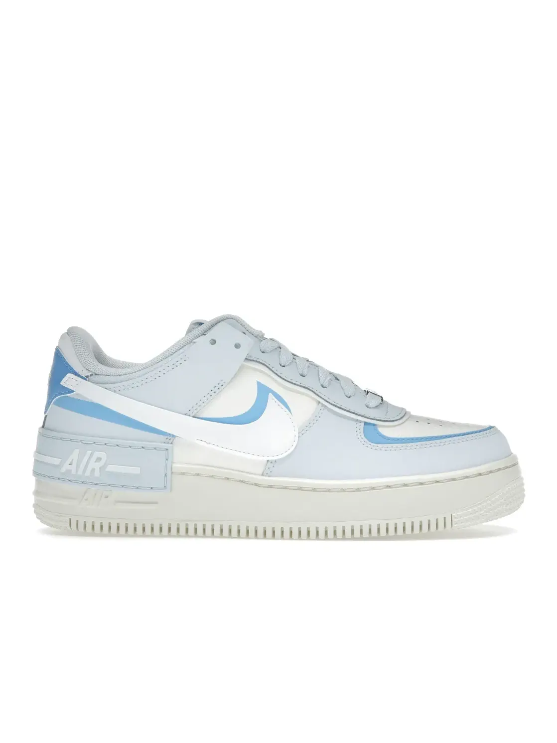 Женские кроссовки с перфорацией Nike Air Force 1 Low Shadow — изображение 1 из 4, синий/белый-синий