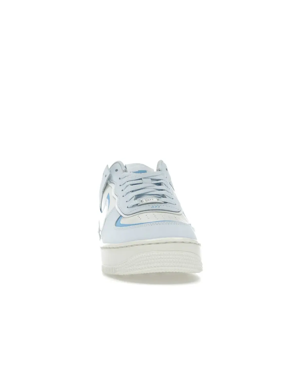Женские кроссовки с перфорацией Nike Air Force 1 Low Shadow — изображение 2 из 4, синий/белый-синий