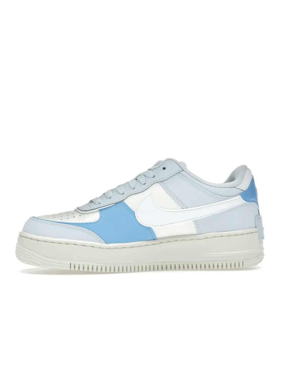 Женские кроссовки с перфорацией Nike Air Force 1 Low Shadow — изображение 3 из 4, синий/белый-синий