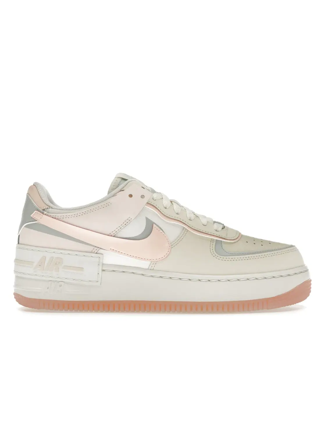 Женские кроссовки с перфорацией Nike Air Force 1 Low Shadow — изображение 1 из 4, светлый серебристый