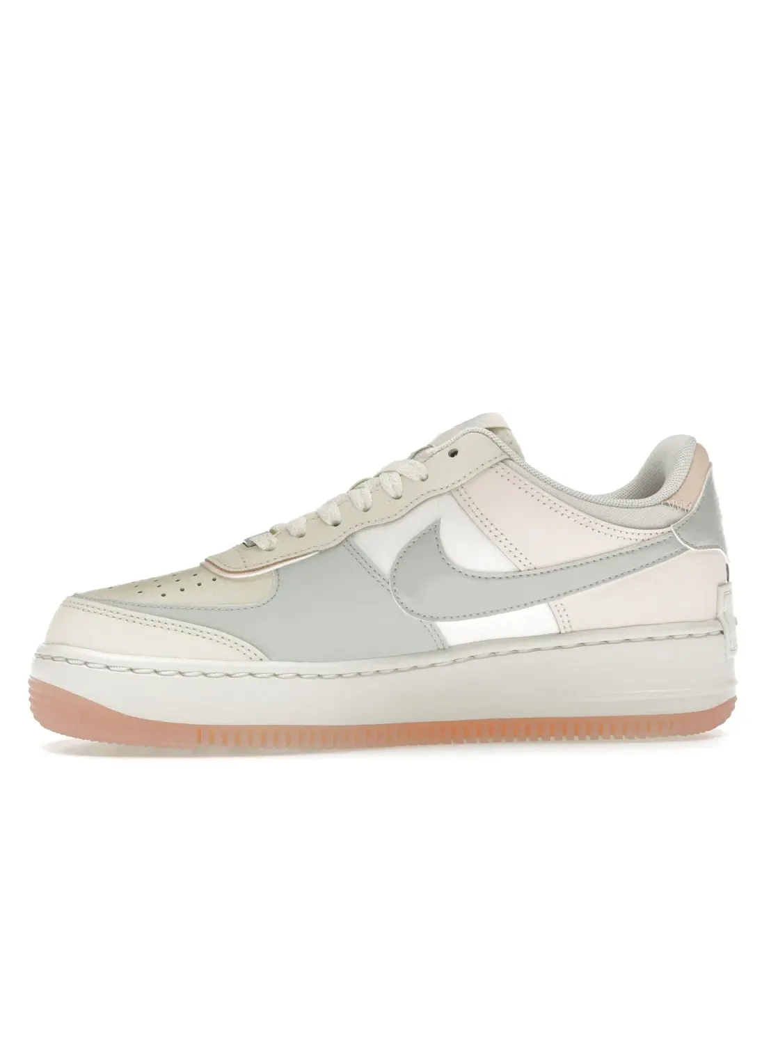 Женские кроссовки с перфорацией Nike Air Force 1 Low Shadow — изображение 3 из 4, светлый серебристый