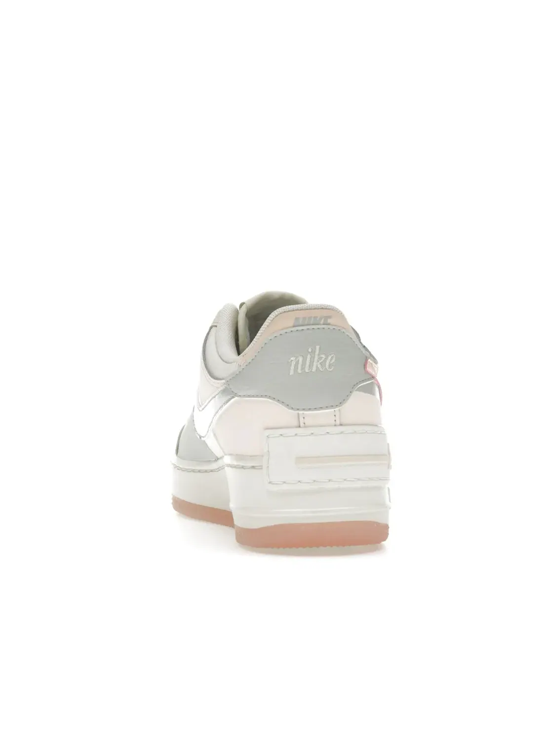 Женские кроссовки с перфорацией Nike Air Force 1 Low Shadow — изображение 4 из 4, светлый серебристый