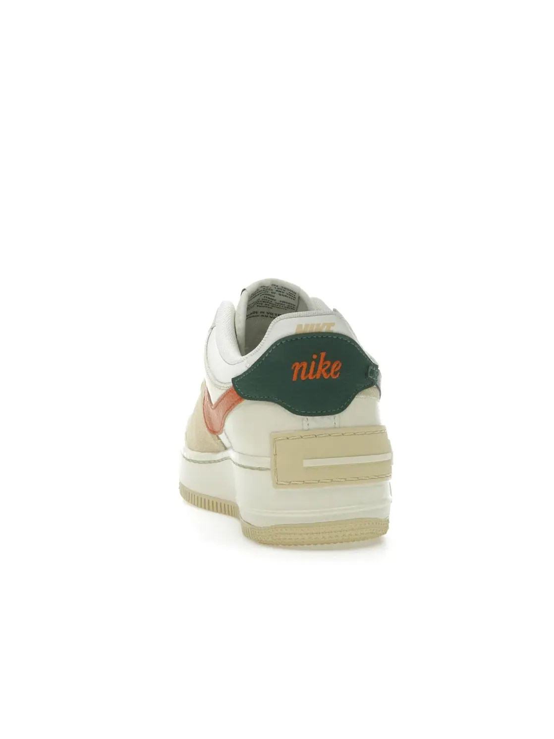 Женские кроссовки с перфорацией Nike Air Force 1 Low Shadow — изображение 4 из 4, оранжевый/бледный