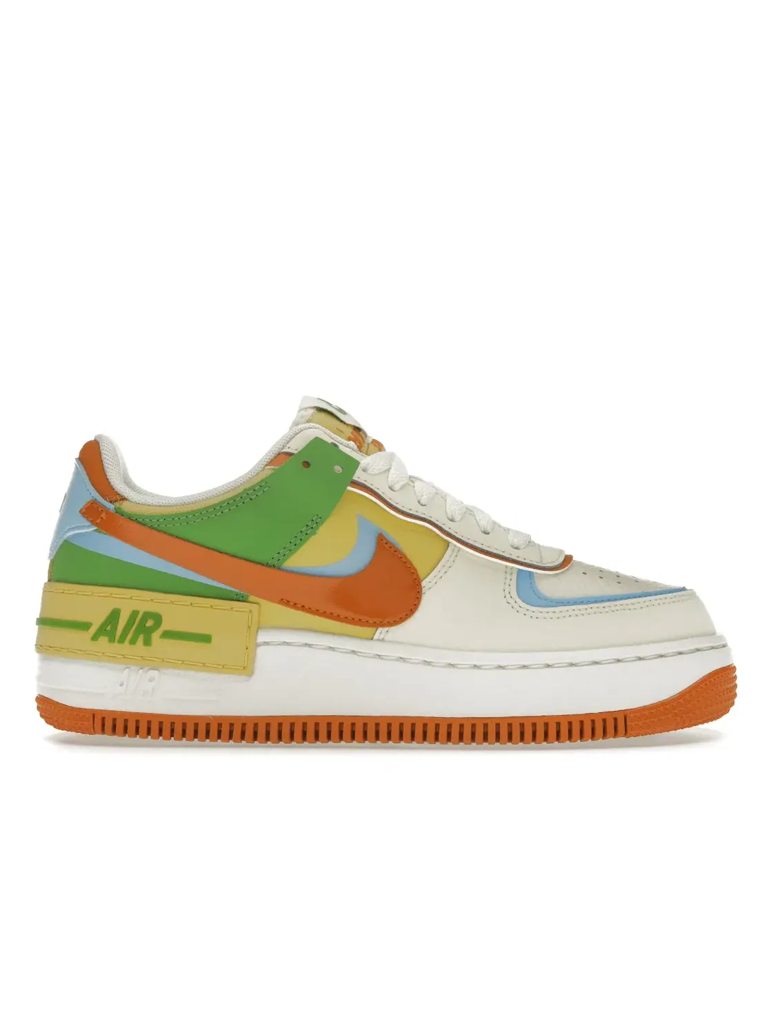 Женские кроссовки с принтом Nike Air Force 1 Low Shadow Nike — изображение 1 из 4, золотистый