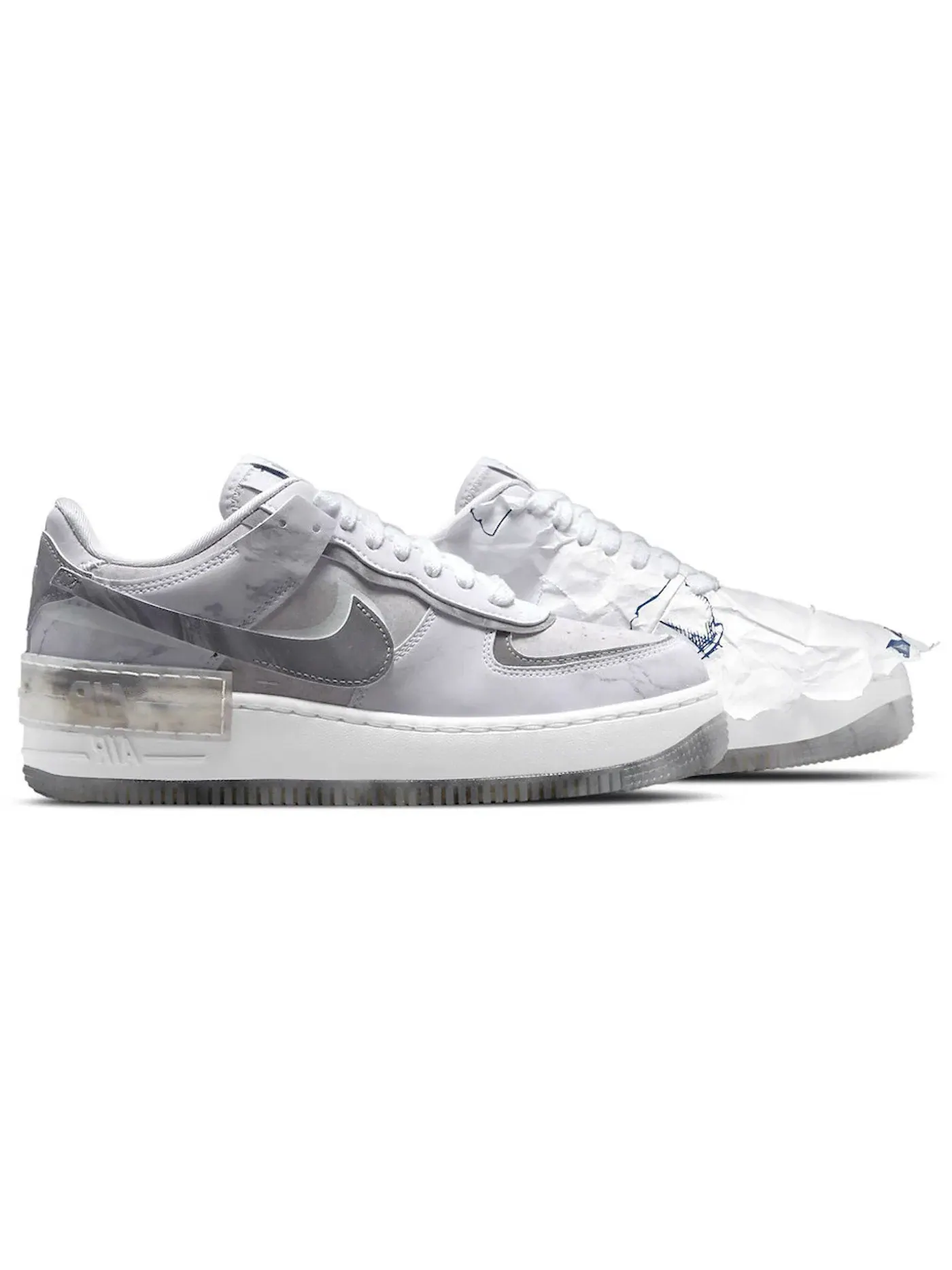 Женские кроссовки Lifestyle Nike Air Force 1 Low Shadow — изображение 1 из 1, серый/серый-белый