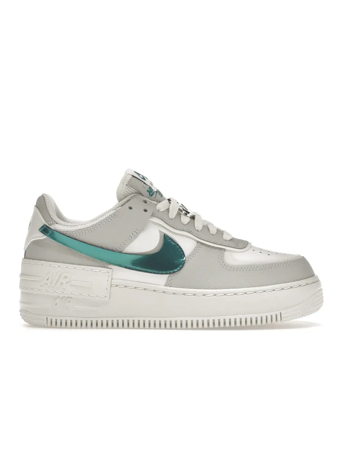 Женские кроссовки с перфорацией Nike Air Force 1 Low Shadow — изображение 1 из 4, белый/серый/яркий/белый
