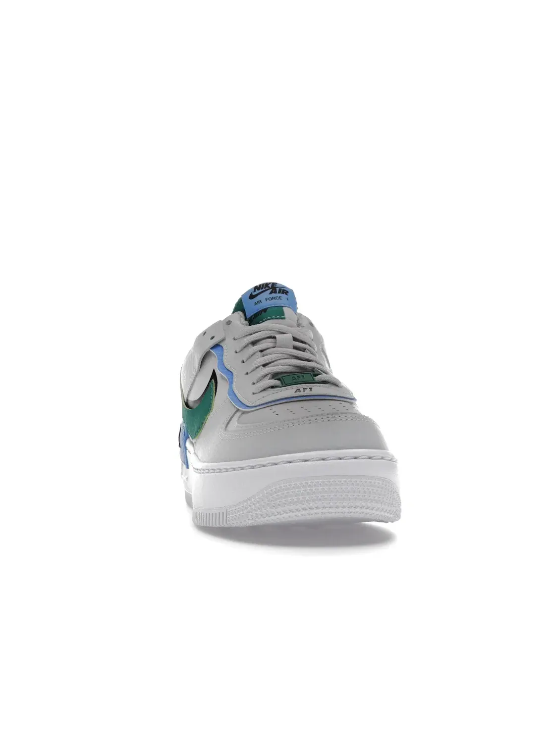 Женские кроссовки с контрастными деталями Nike Air Force 1 Low Shadow — изображение 2 из 4, черный/синий