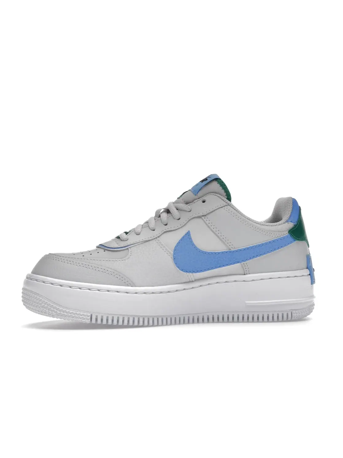 Женские кроссовки с контрастными деталями Nike Air Force 1 Low Shadow — изображение 3 из 4, черный/синий