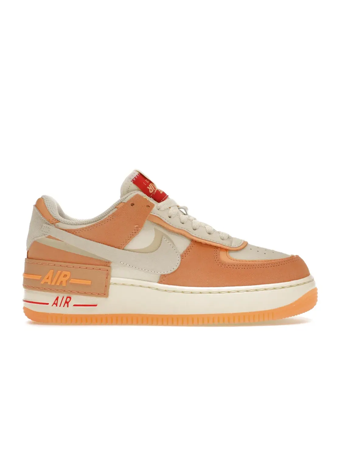 Женские кроссовки с многослойным дизайном Nike Air Force 1 Low Shadow Nike — изображение 1 из 4, оранжевый
