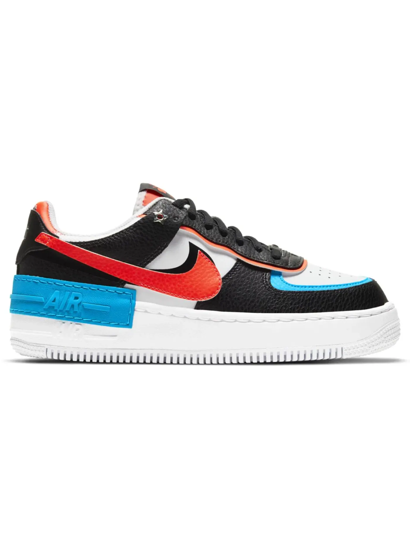 Женские кроссовки с принтом Nike Air Force 1 Low Shadow Nike — изображение 1 из 1, черный яркий