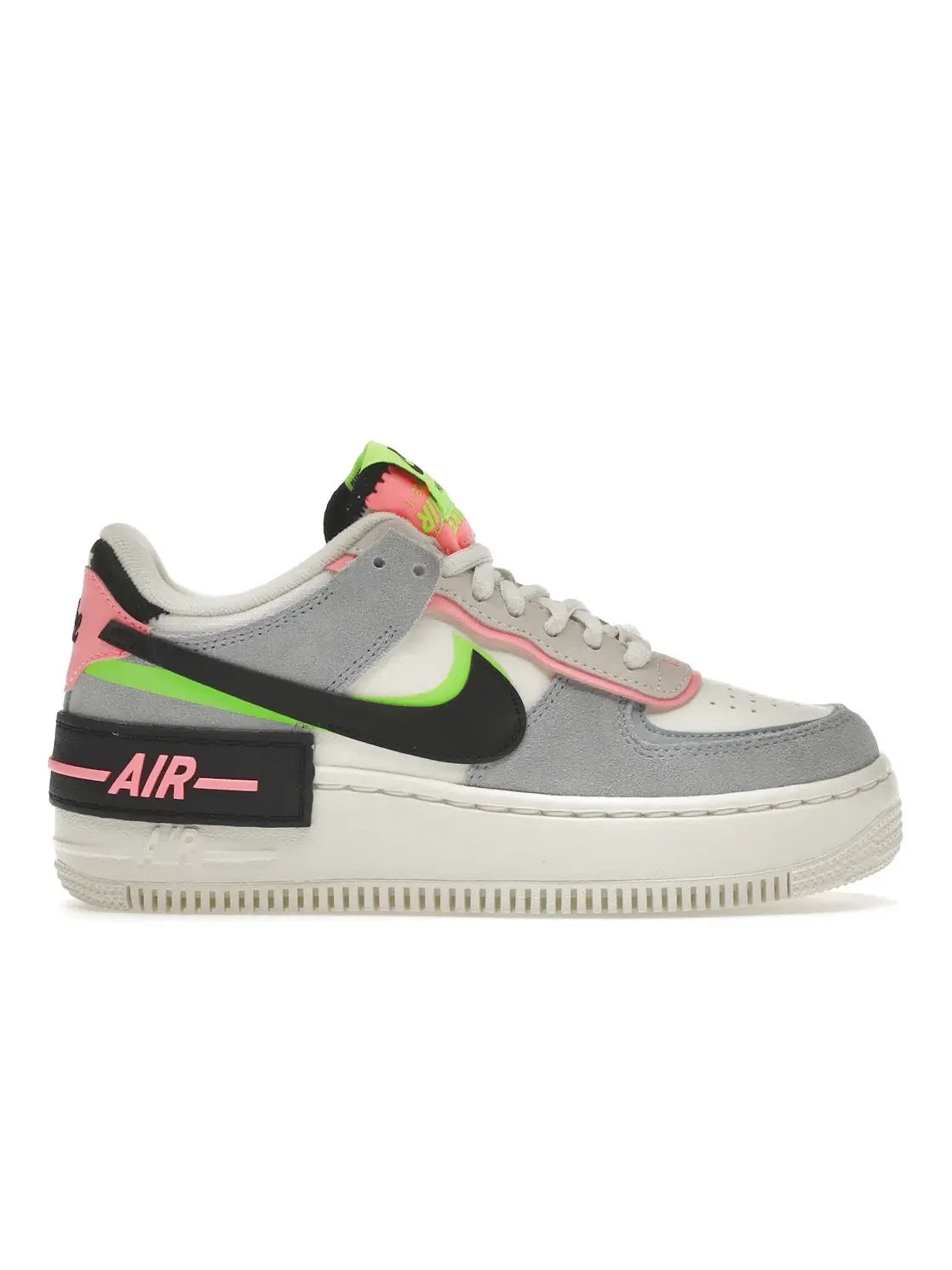Женские кроссовки Lifestyle Nike Air Force 1 Low Shadow — изображение 1 из 4, черный--светлый синий