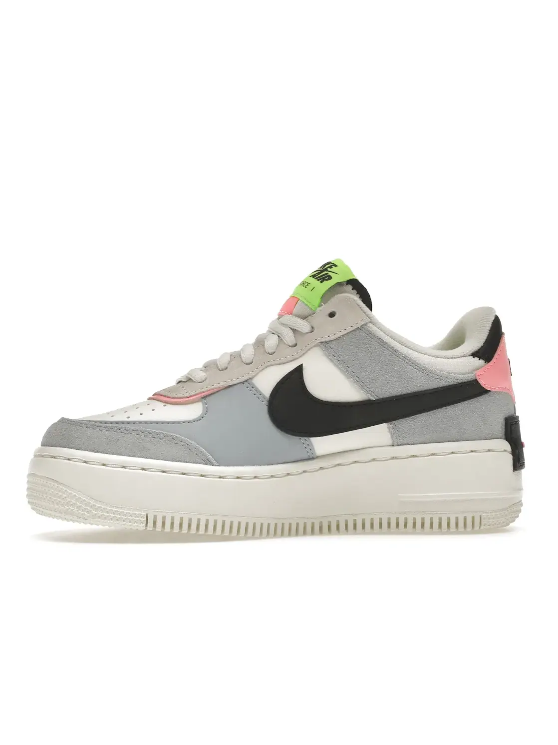 Женские кроссовки Lifestyle Nike Air Force 1 Low Shadow — изображение 3 из 4, черный--светлый синий