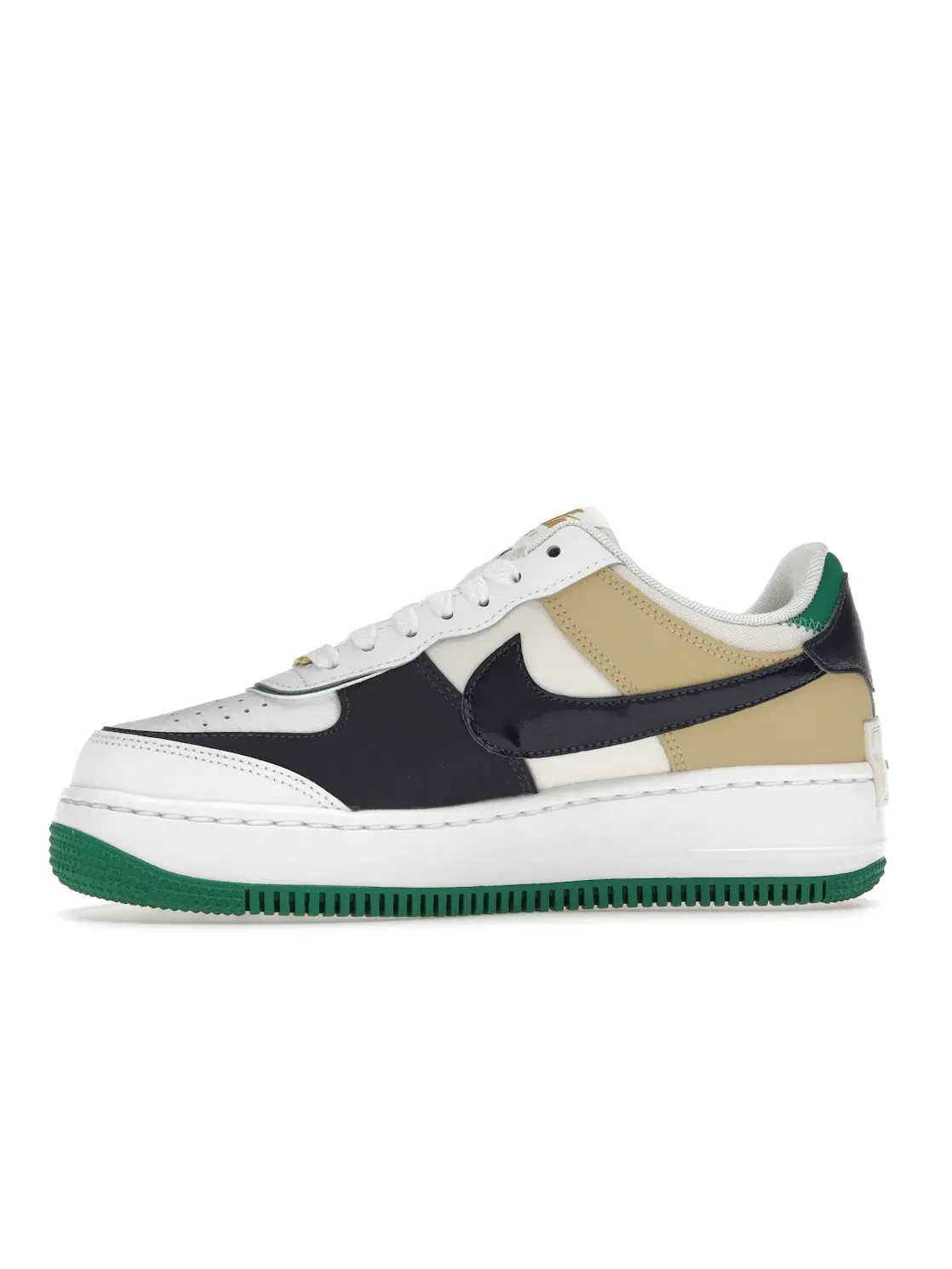 Женские кроссовки Lifestyle Nike Air Force 1 Low Shadow — изображение 3 из 4, белый///темно-синий