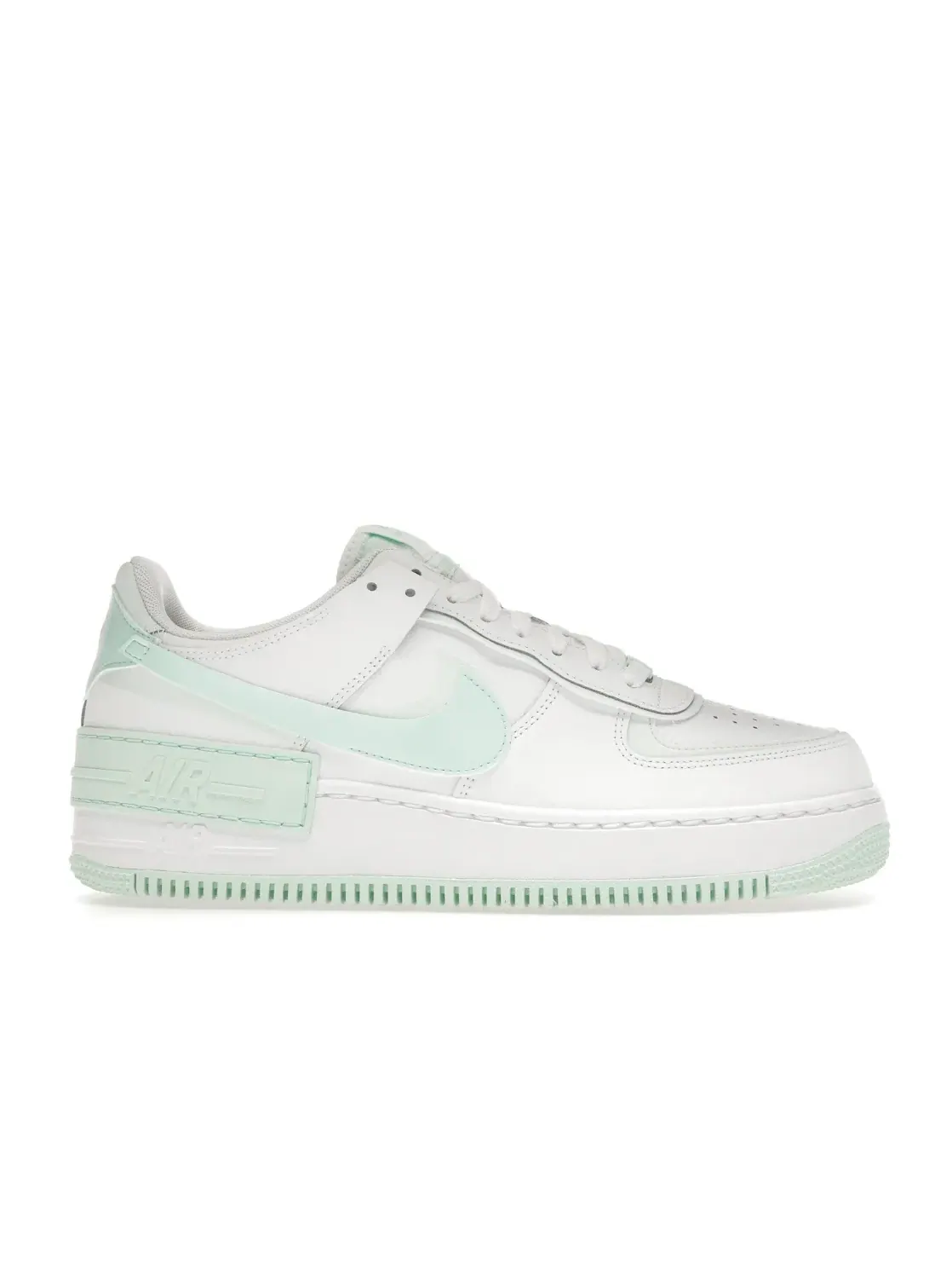 Женские кроссовки Lifestyle Nike Air Force 1 Low Shadow — изображение 1 из 4, белый/зеленый