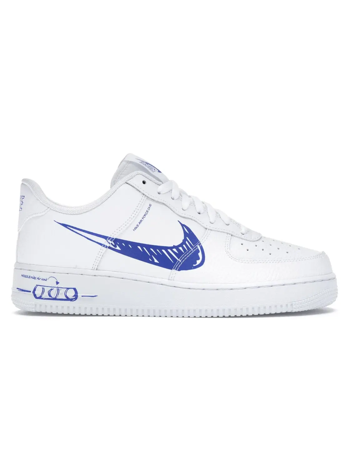 Мужские кроссовки Lifestyle с принтом Nike Air Force 1 Low Nike — изображение 1 из 4, белый/-белый