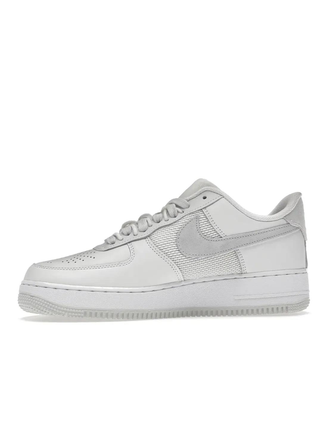 Мужские кроссовки с премиальной кожи Nike Air Force 1 Low SP Slam Jam — изображение 3 из 4, белый/белый