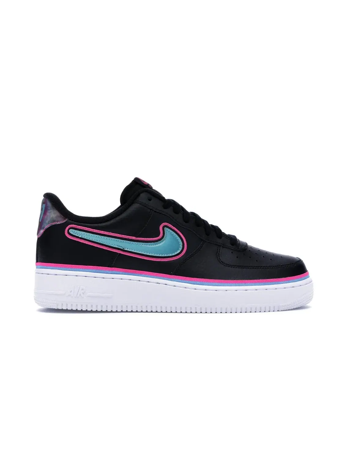Мужские кроссовки с цветными акцентами Nike Air Force 1 Low Sport — изображение 1 из 4, черный/синий--белый