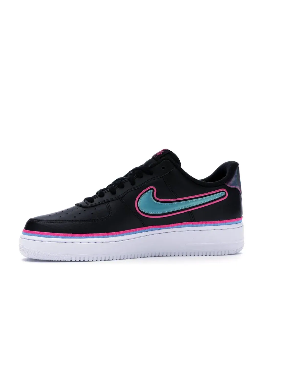 Мужские кроссовки с цветными акцентами Nike Air Force 1 Low Sport — изображение 3 из 4, черный/синий--белый