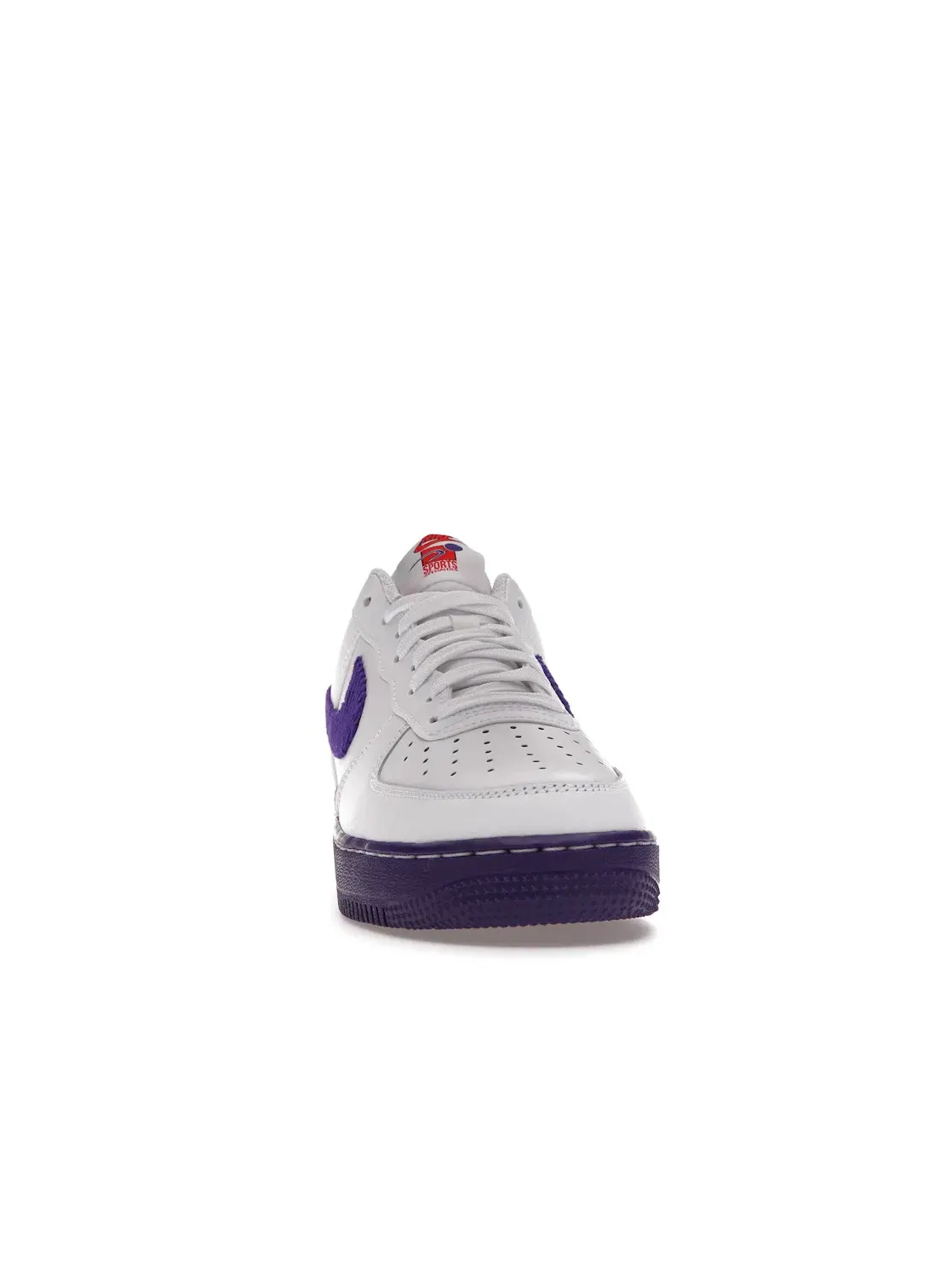 Мужские кроссовки с низким профилем Nike Air Force 1 Low — изображение 2 из 4, белый/фиолетовый/красный