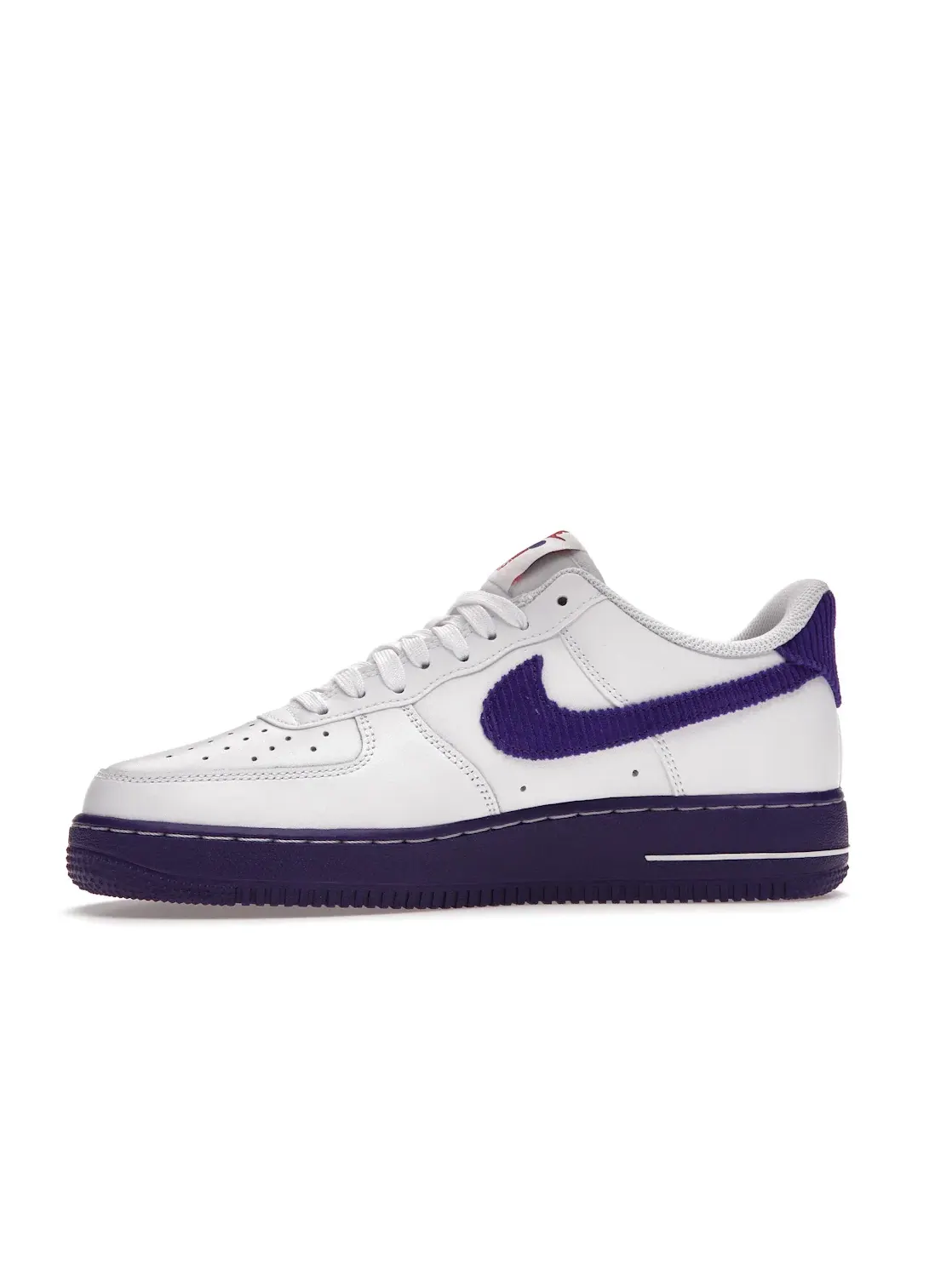 Мужские кроссовки с низким профилем Nike Air Force 1 Low — изображение 3 из 4, белый/фиолетовый/красный