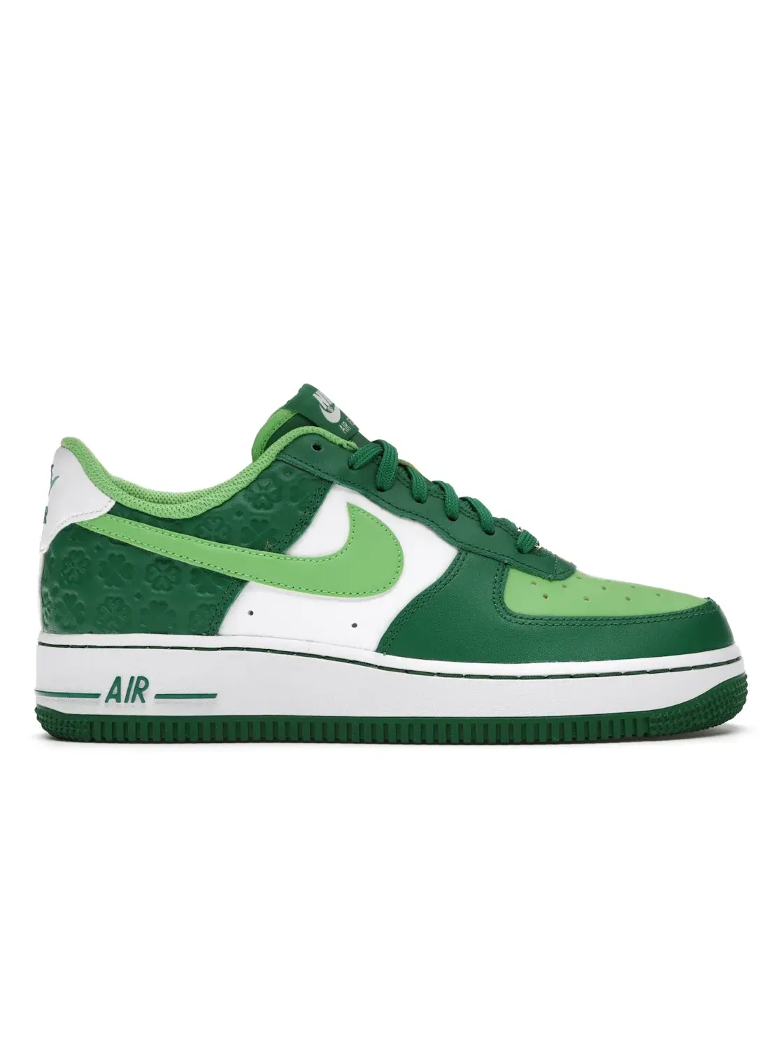 Кроссовки для мужчин с принтом Nike Air Force 1 Low — изображение 1 из 4, белый/зеленый