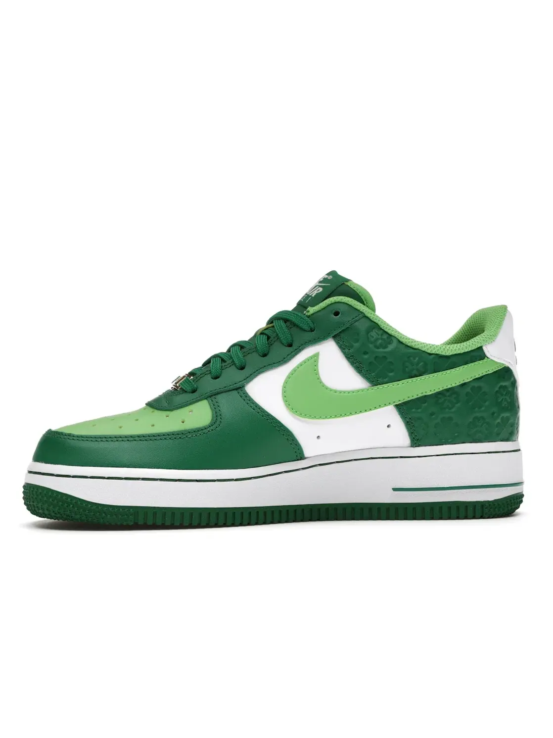 Кроссовки для мужчин с принтом Nike Air Force 1 Low — изображение 3 из 4, белый/зеленый