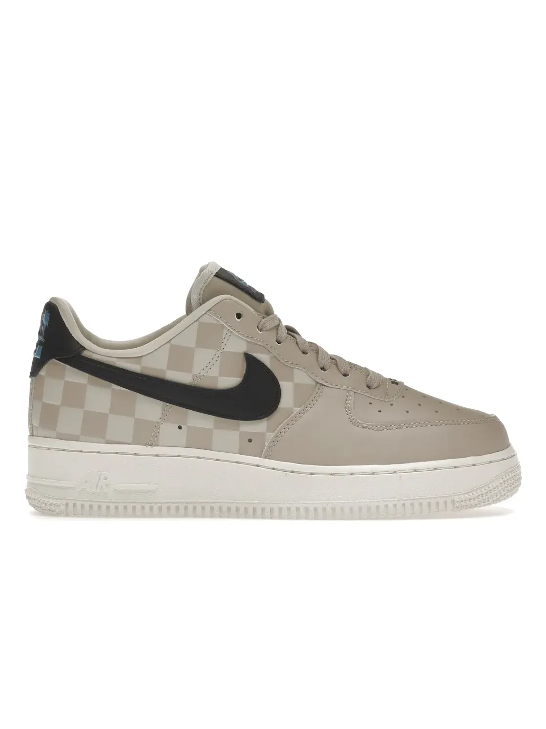 Мужские кроссовки Lifestyle с принтом Air Force 1 Low Nike — изображение 1 из 4, кремовый/черный--черный