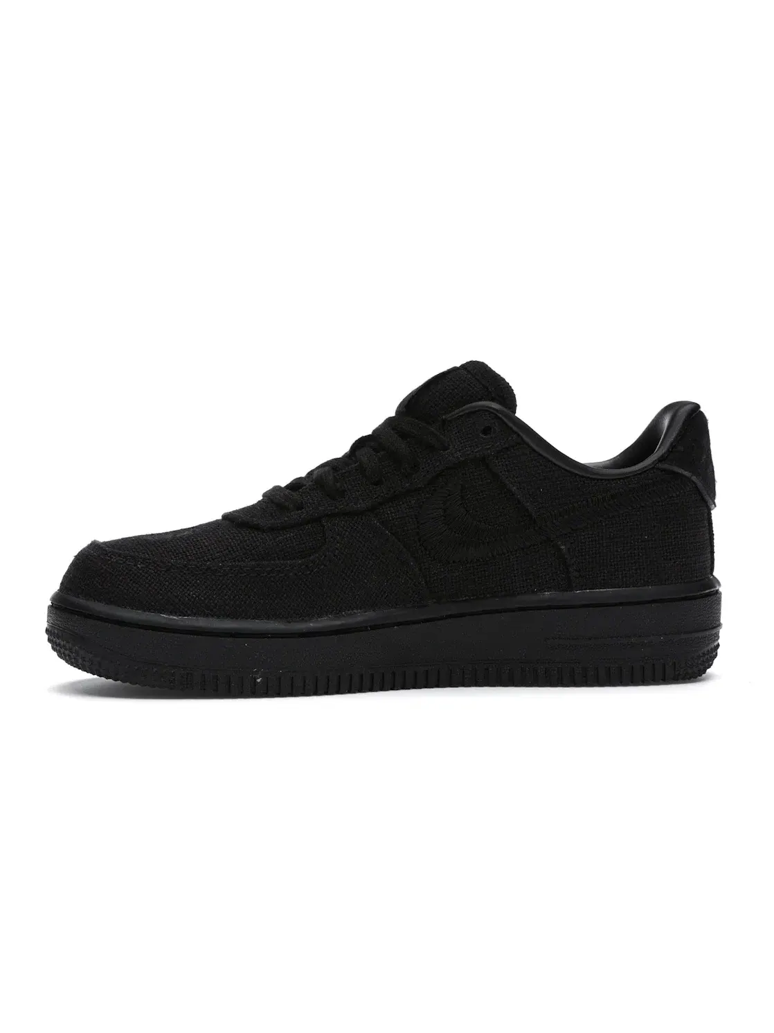 Детские кроссовки Lifestyle с брендовым логотипом Nike Air Force 1 Low Stussy Black — изображение 3 из 4