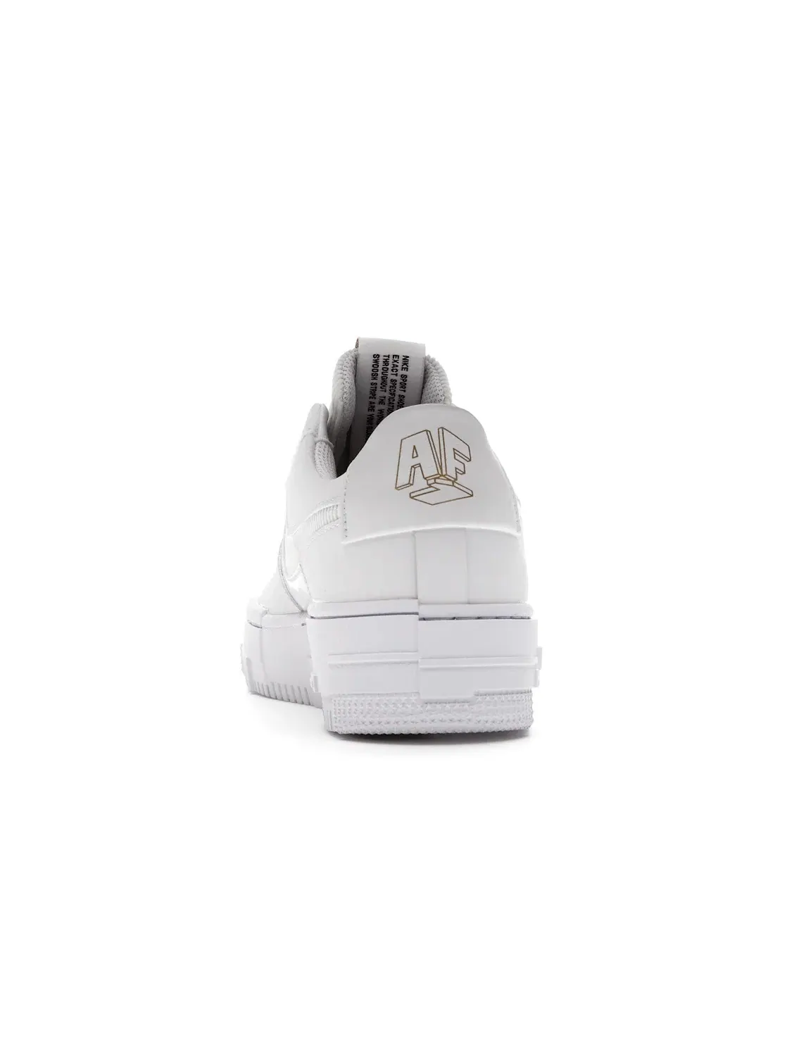 Женские кроссовки с кожаным верхом Nike Air Force 1 Low Pixel — изображение 4 из 4, белый/белый
