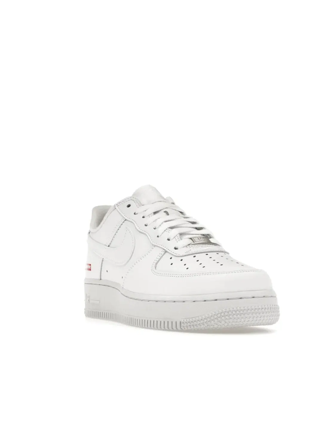 Мужские кроссовки с кожаным верхом Nike Air Force 1 Low Supreme — изображение 2 из 4, белый/белый-белый