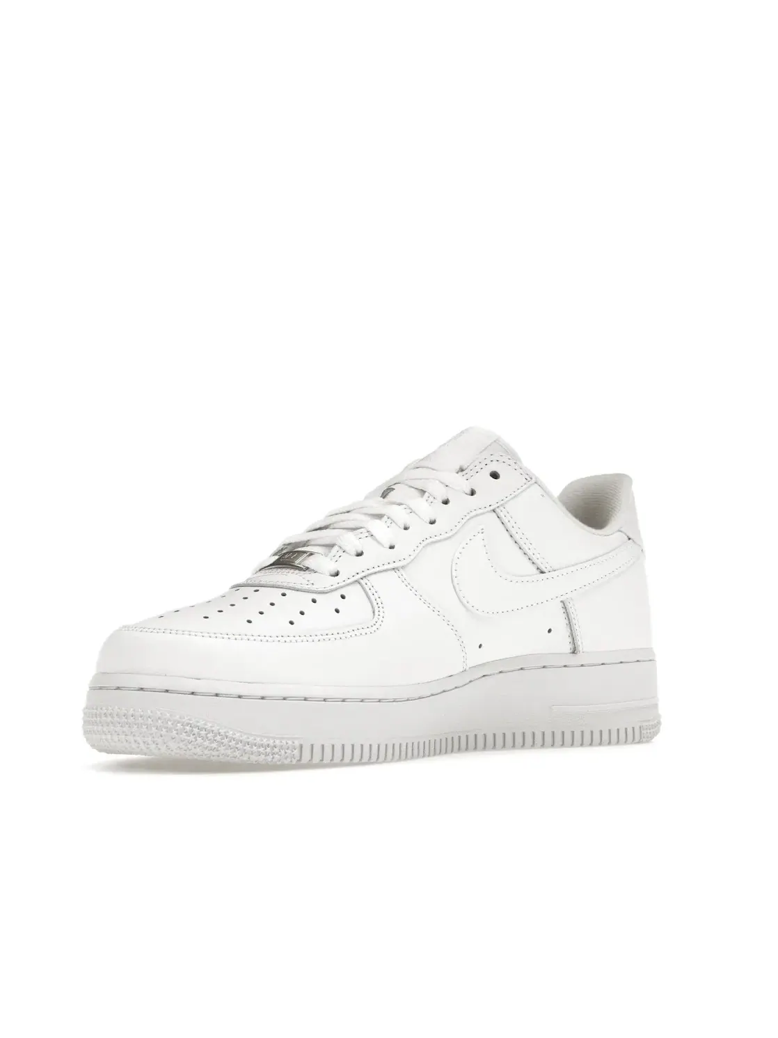 Мужские кроссовки с кожаным верхом Nike Air Force 1 Low Supreme — изображение 3 из 4, белый/белый-белый