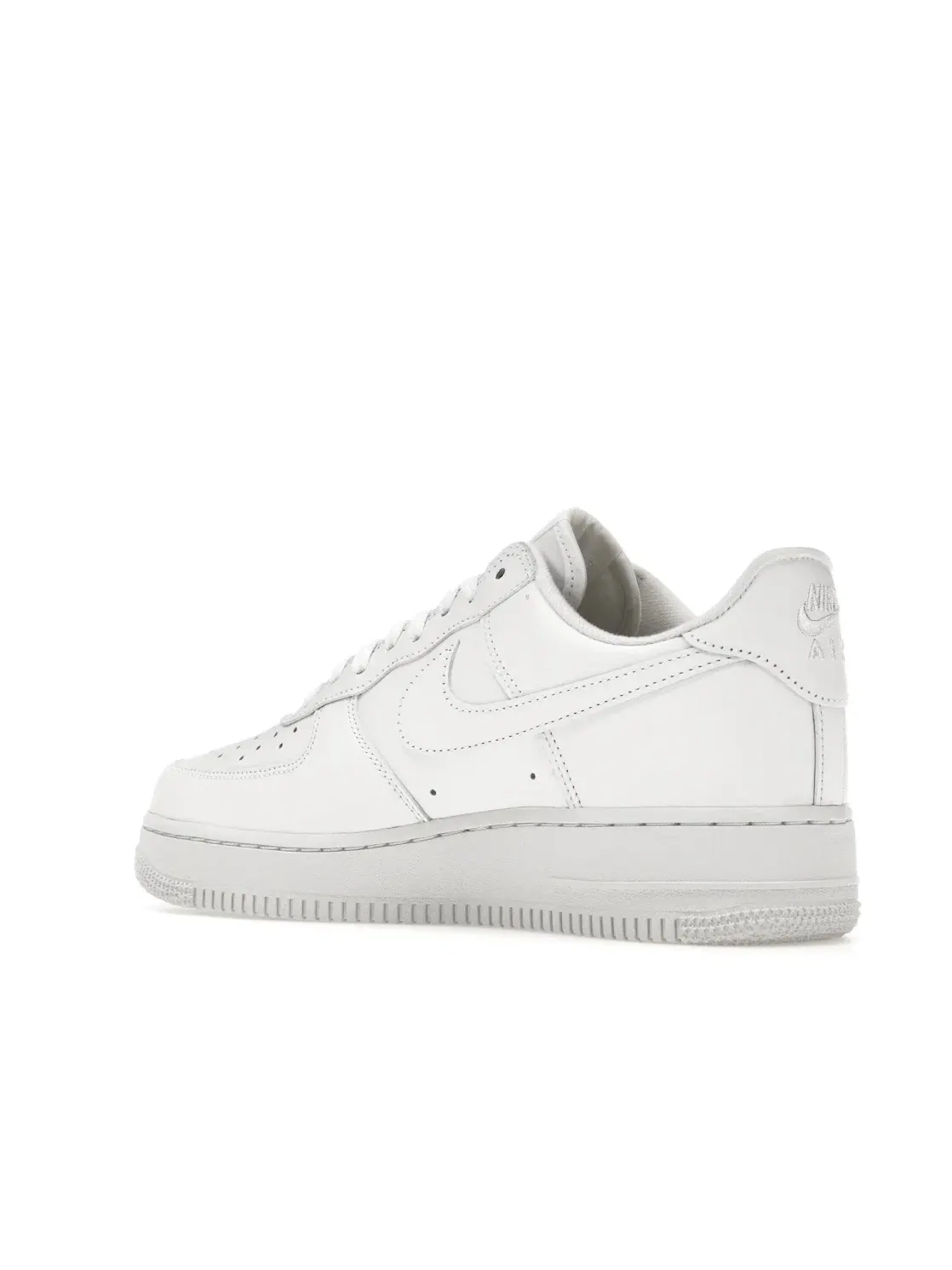 Мужские кроссовки с кожаным верхом Nike Air Force 1 Low Supreme — изображение 4 из 4, белый/белый-белый
