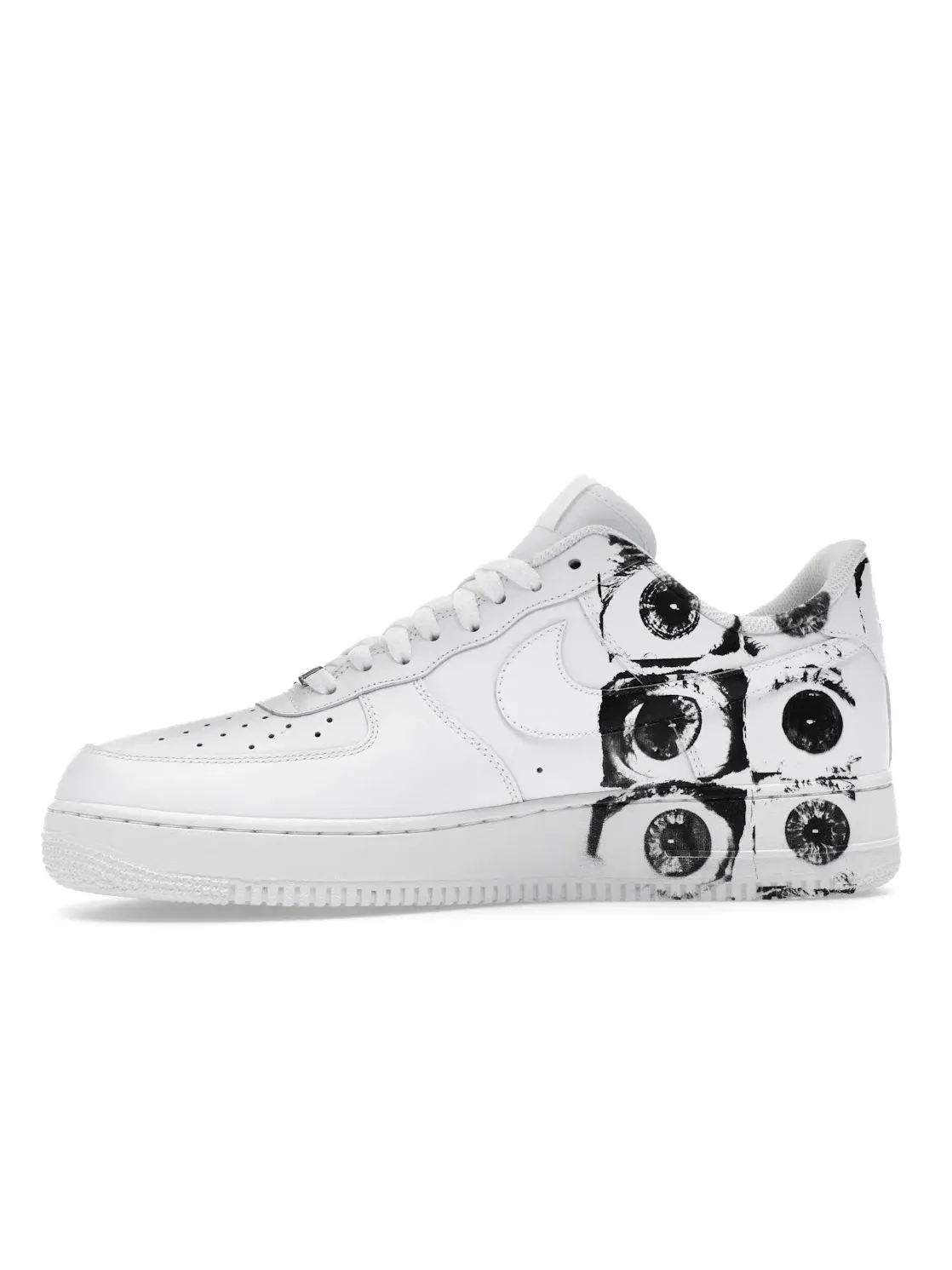 Мужские кроссовки с принтом Nike Air Force 1 Low Supreme Comme des Garcons Shirt — изображение 3 из 4, белый/белый-белый