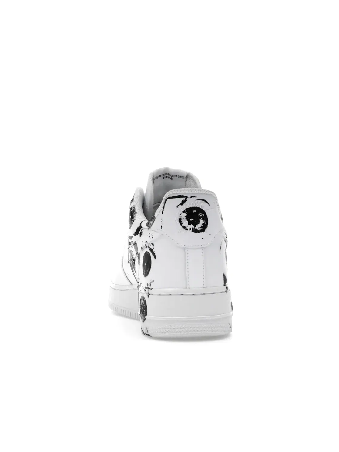 Мужские кроссовки с принтом Nike Air Force 1 Low Supreme Comme des Garcons Shirt — изображение 4 из 4, белый/белый-белый