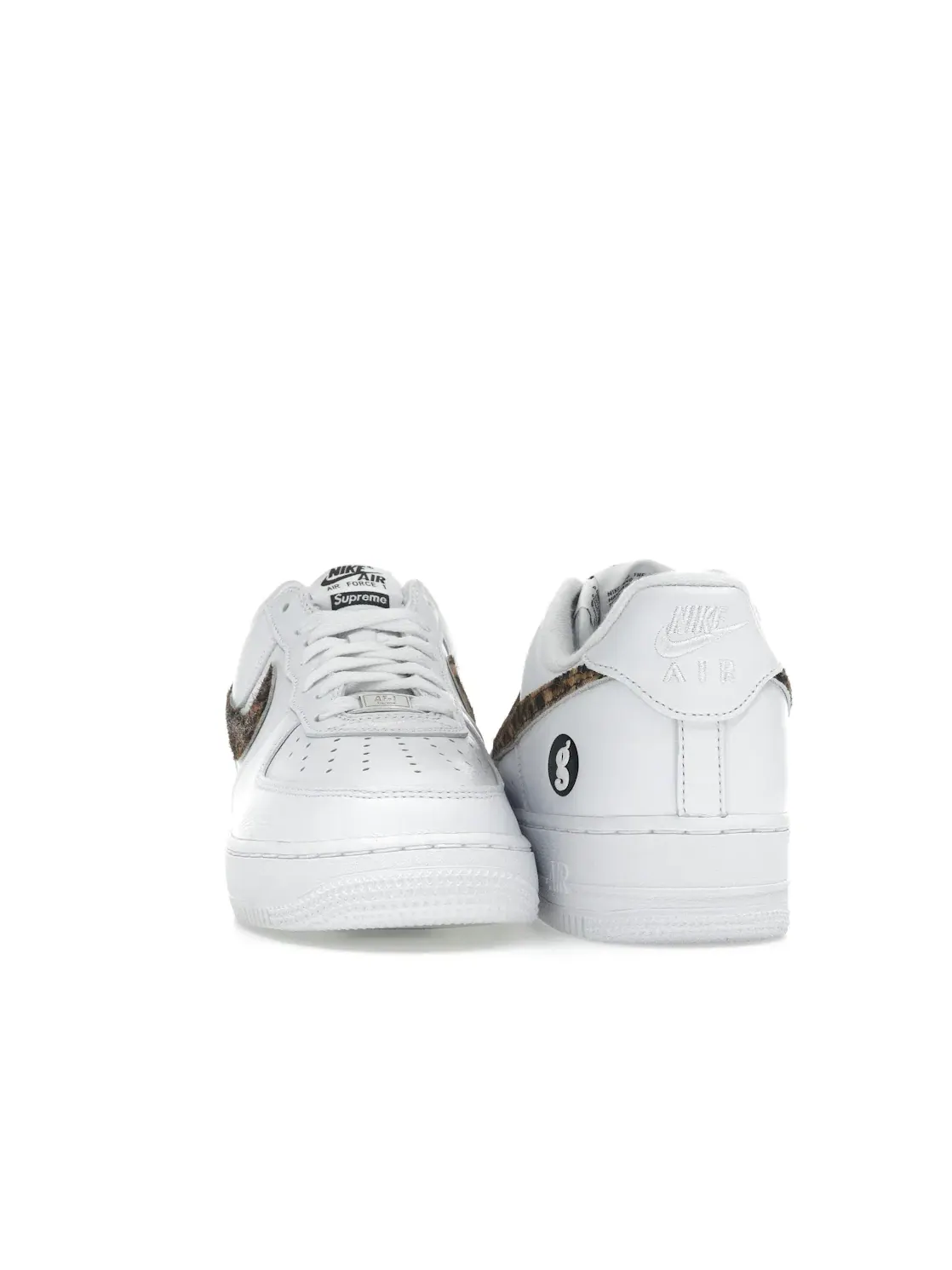 Мужские кроссовки кожаные Nike Air Force 1 Low Supreme GOODENOUGH — изображение 2 из 4, белый/мульти