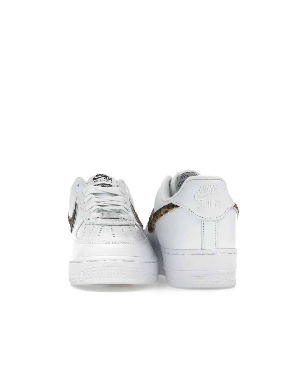 Мужские кроссовки кожаные Nike Air Force 1 Low Supreme GOODENOUGH — изображение 4 из 4, белый/мульти