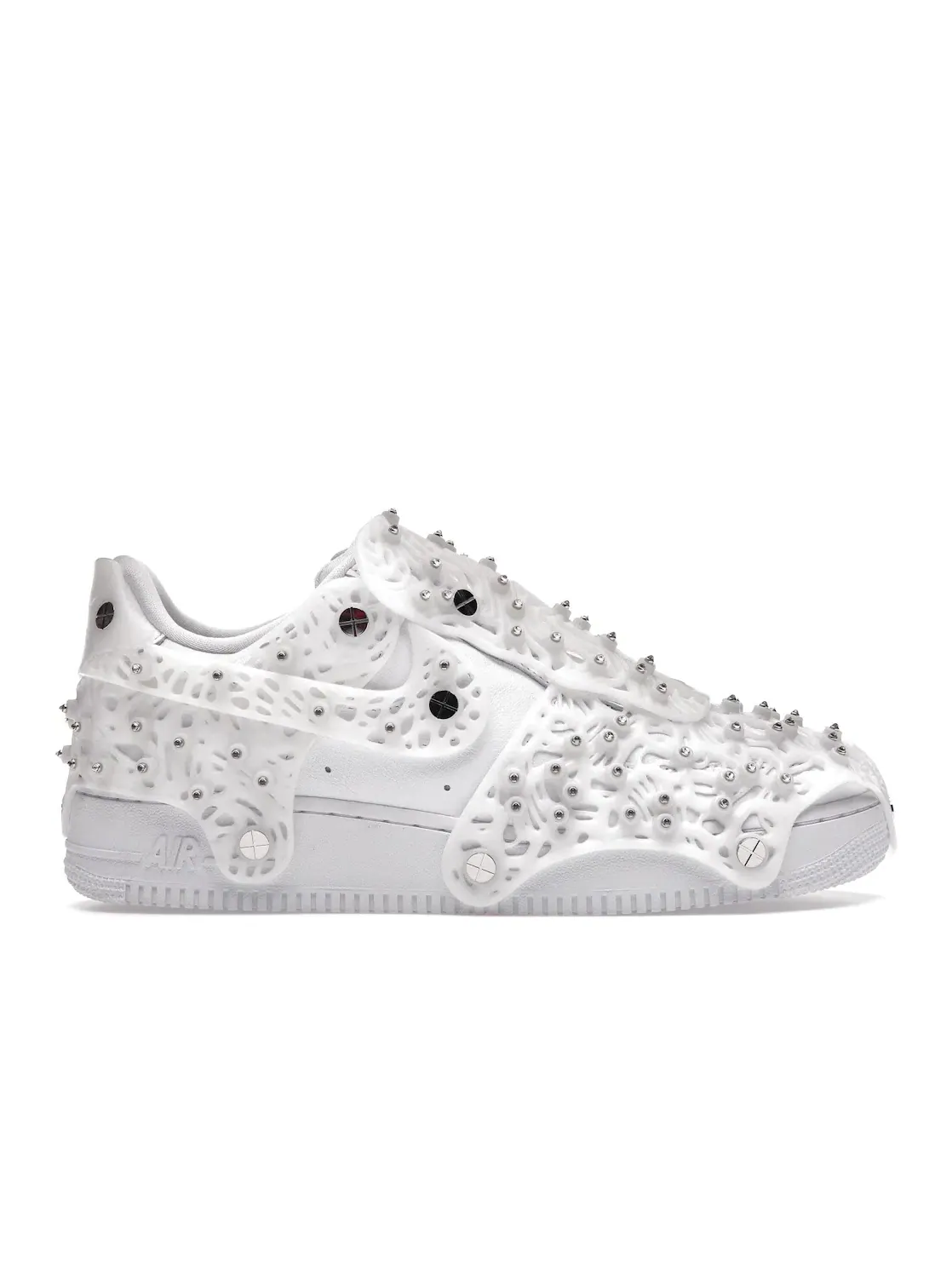 Женские кроссовки Lifestyle с кристаллами Swarovski Nike Air Force 1 Low — изображение 1 из 4, белый/белый/белый