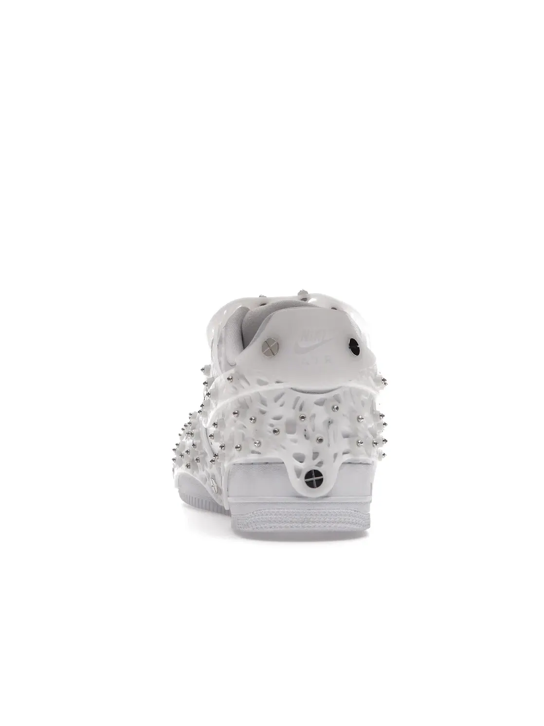Женские кроссовки Lifestyle с кристаллами Swarovski Nike Air Force 1 Low — изображение 4 из 4, белый/белый/белый