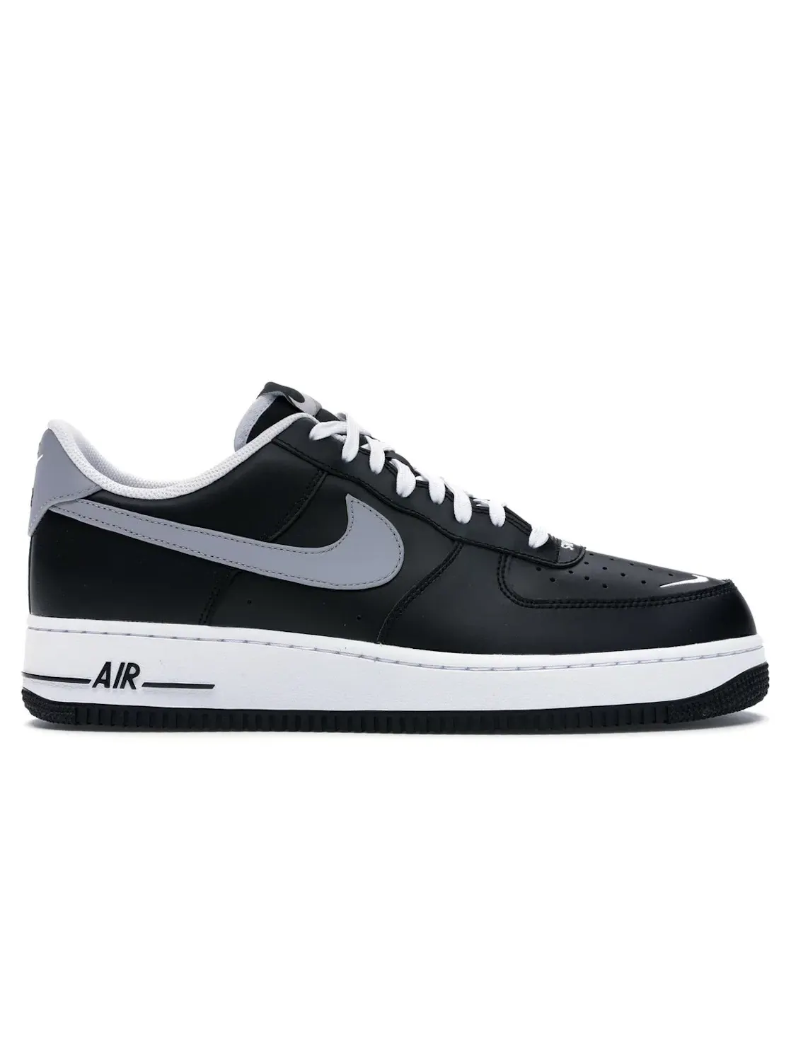 Мужские кроссовки Lifestyle с перфорацией Nike Air Force 1 Low Nike — изображение 1 из 4, черный/серый-белый