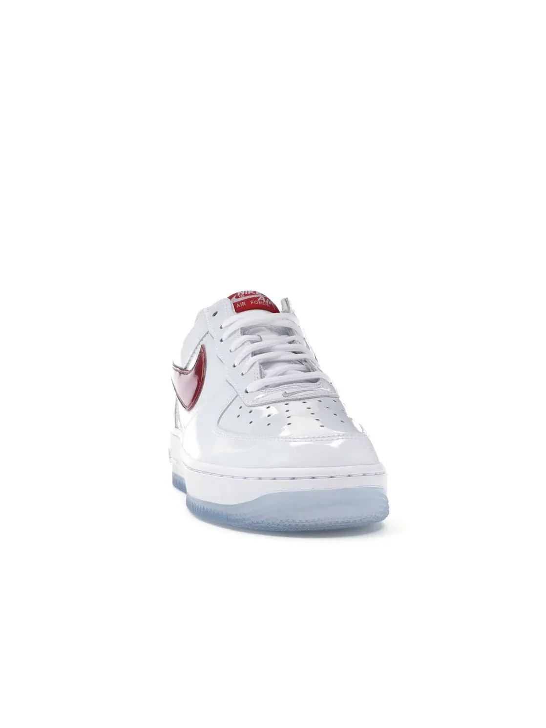 Мужские кроссовки с патент-лакированным верхом Nike Air Force 1 Low — изображение 2 из 4, белый/красный