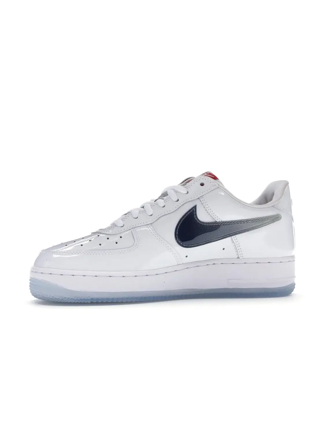 Мужские кроссовки с патент-лакированным верхом Nike Air Force 1 Low — изображение 3 из 4, белый/красный