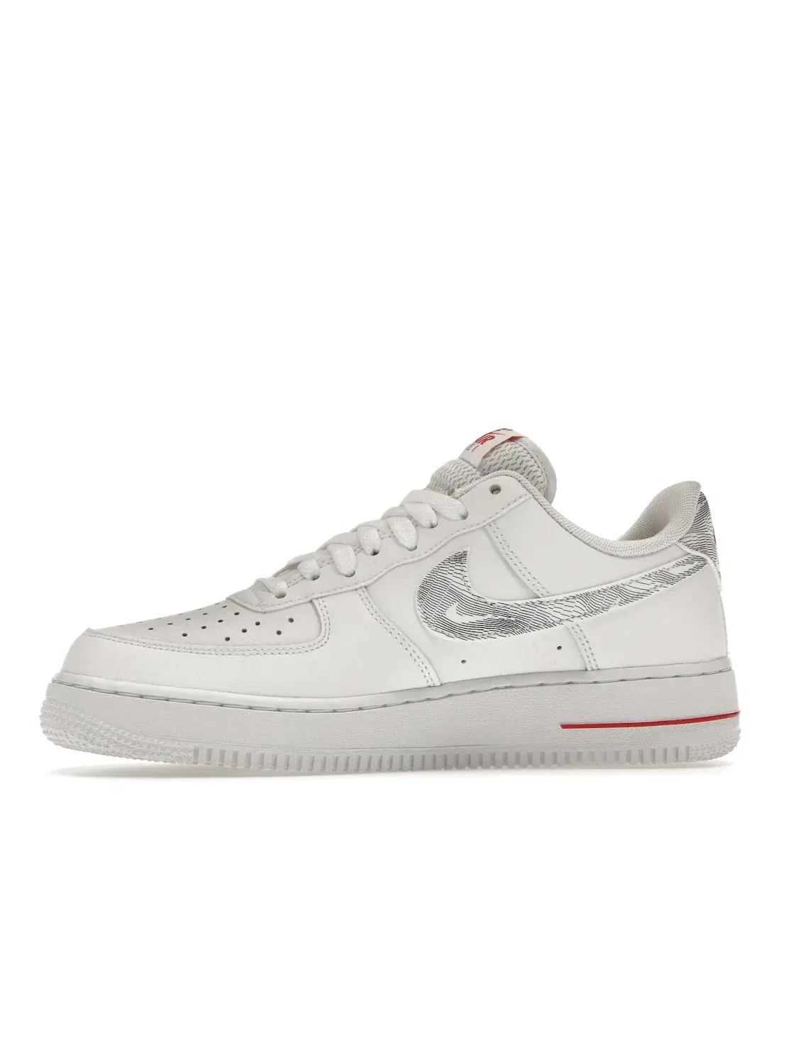 Мужские кроссовки Lifestyle Nike Air Force 1 Low — изображение 3 из 4, белый/черный/красный