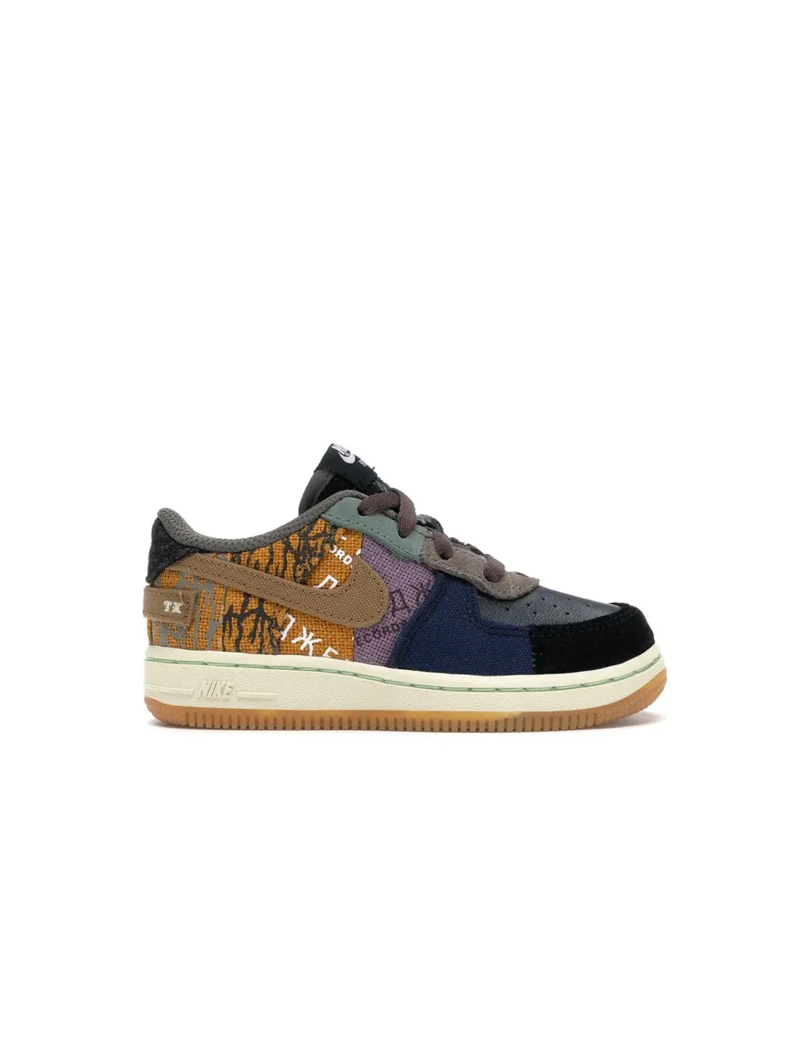 Детские кроссовки Lifestyle с принтом Nike Air Force 1 Low Travis Scott Cactus Jack — изображение 1 из 4, мульти