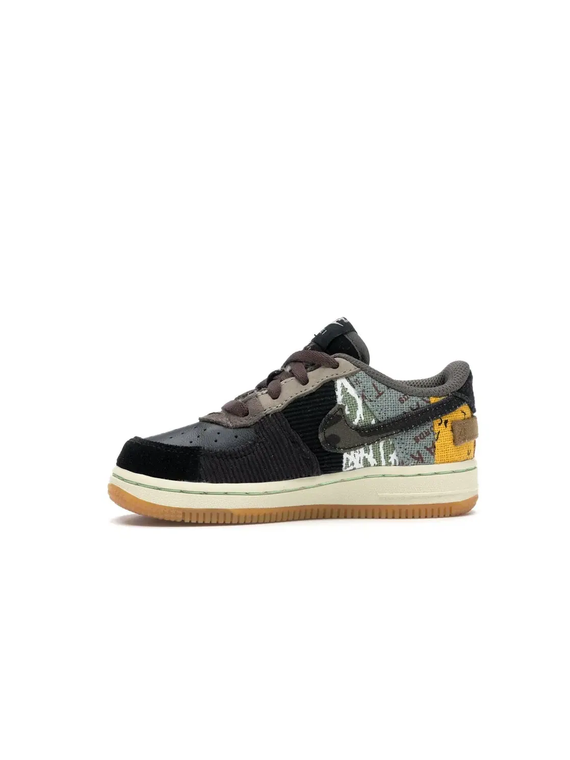 Детские кроссовки Lifestyle с принтом Nike Air Force 1 Low Travis Scott Cactus Jack — изображение 3 из 4, мульти