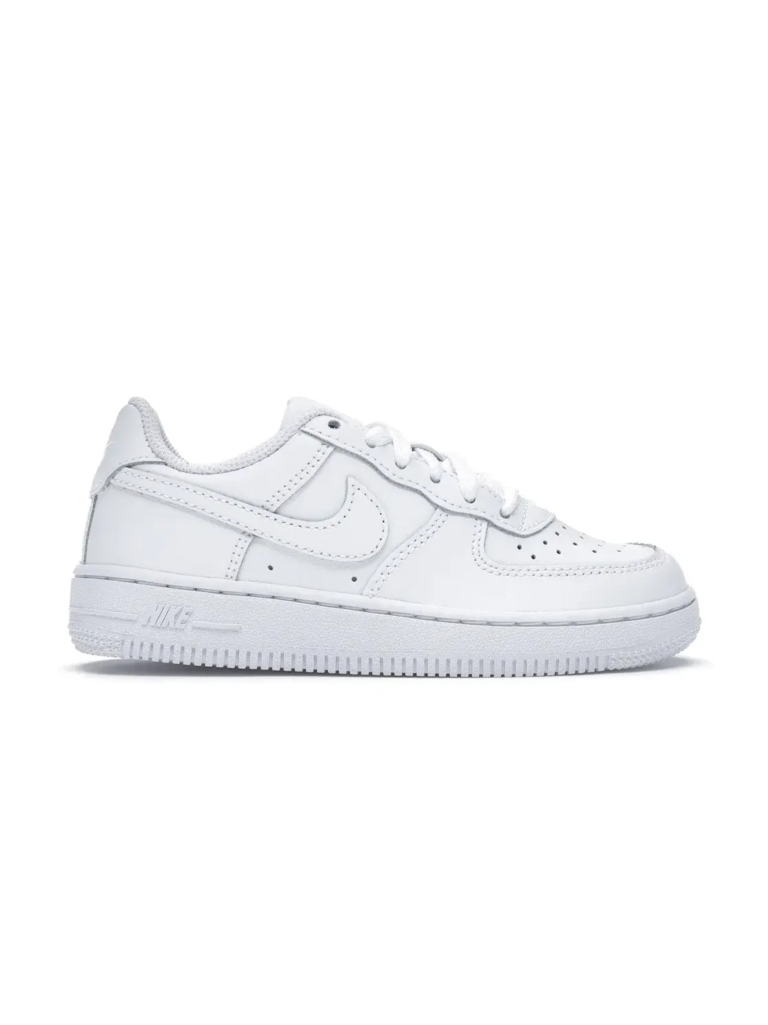 Детские кроссовки для мальчиков с перфорированным носком Nike Air Force 1 Low — изображение 1 из 4, белый/белый-белый