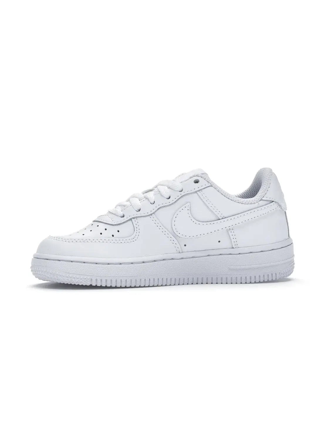 Детские кроссовки для мальчиков с перфорированным носком Nike Air Force 1 Low — изображение 3 из 4, белый/белый-белый