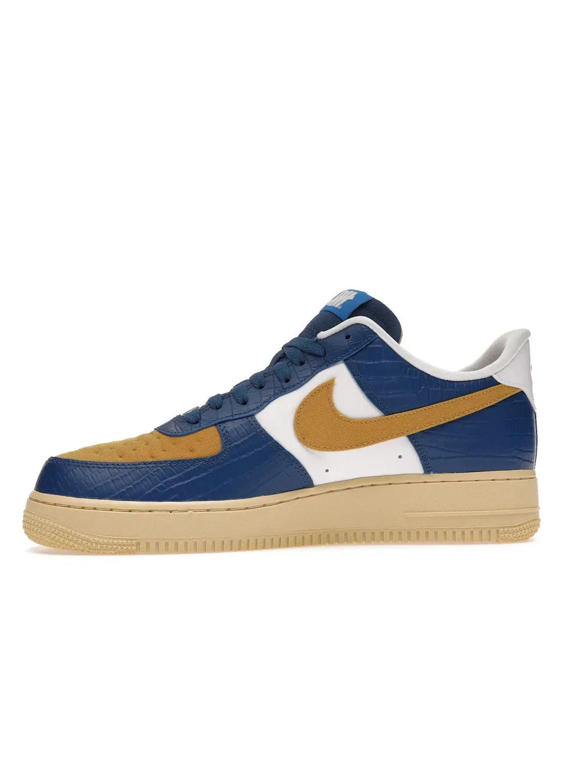Мужские кроссовки Lifestyle с принтом Nike Air Force 1 Low SP Undefeated 5 On It Blue Yellow Croc — изображение 3 из 4