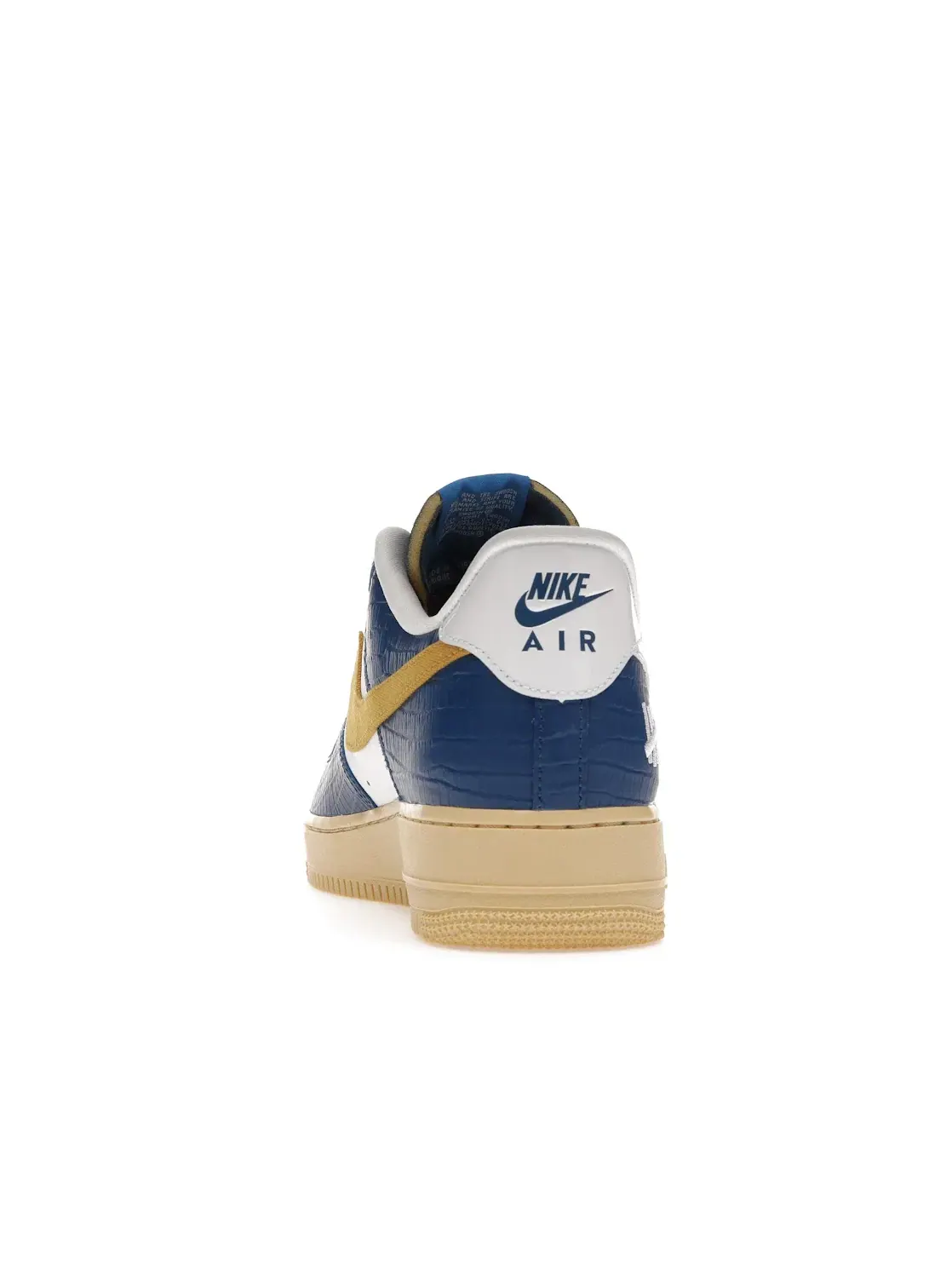 Мужские кроссовки Lifestyle с принтом Nike Air Force 1 Low SP Undefeated 5 On It Blue Yellow Croc — изображение 4 из 4