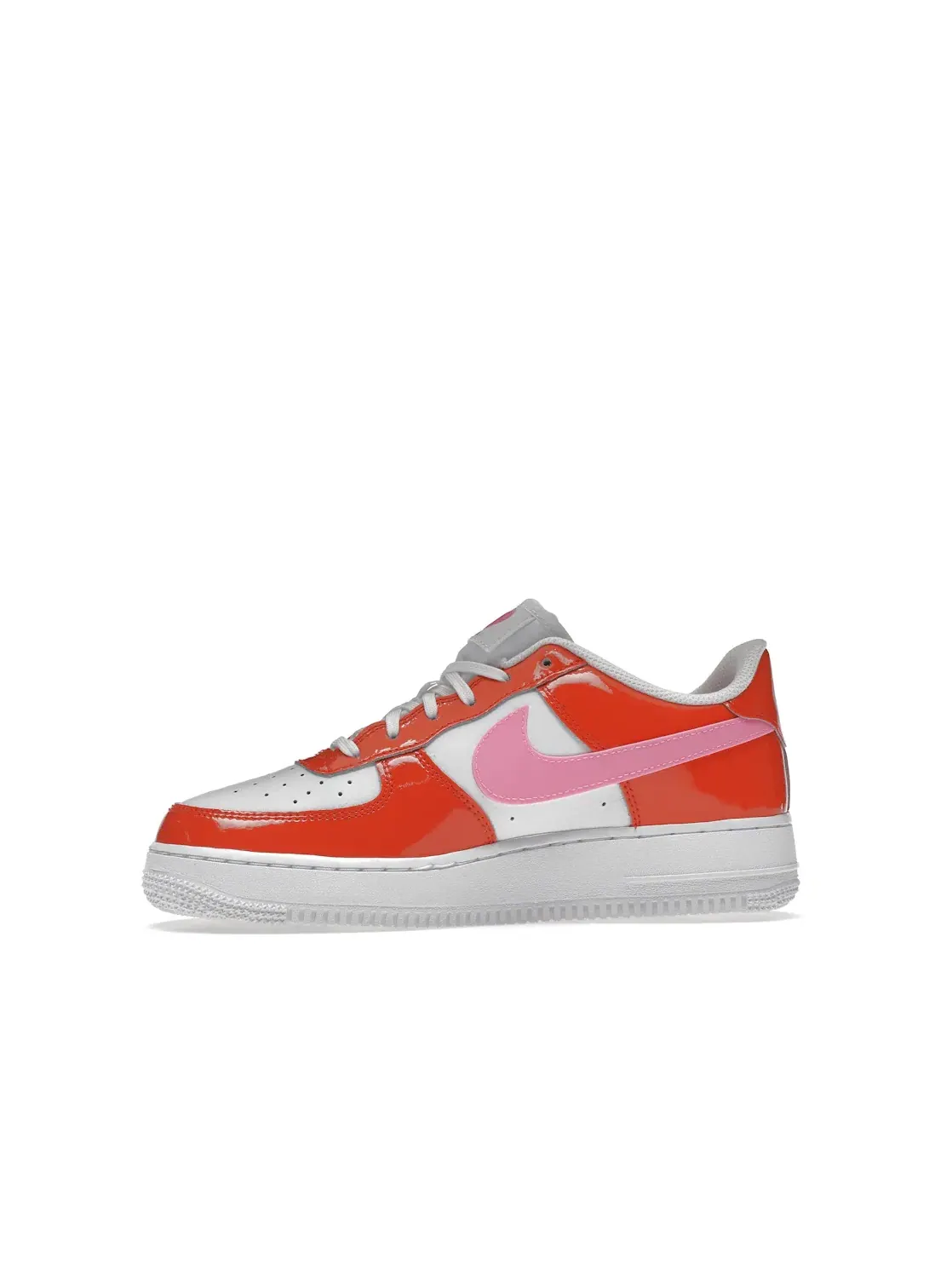 Детские кроссовки для мальчиков и девочек с принтом Nike Air Force 1 Low Nike — изображение 3 из 4, красный/розовый/белый