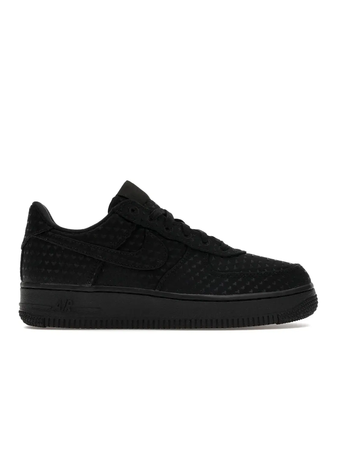 Женские кроссовки Lifestyle с перфорированным носком Nike Air Force 1 Low — изображение 1 из 4, черный/черный/красный